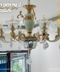 đèn trang trí nội thất của mọi nhà Đèn chùm nến pha lê DC2036T6