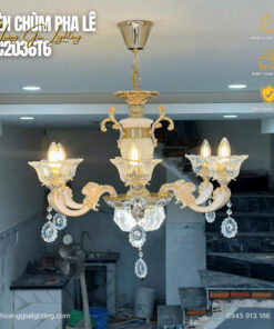 Đèn chùm nến pha lê DC2036T6