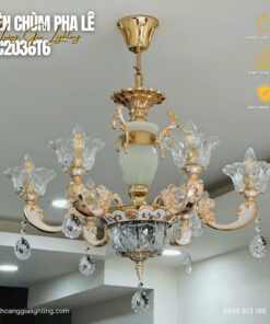 đèn trang trí nội thất của mọi nhà Đèn chùm nến pha lê DC2036T6