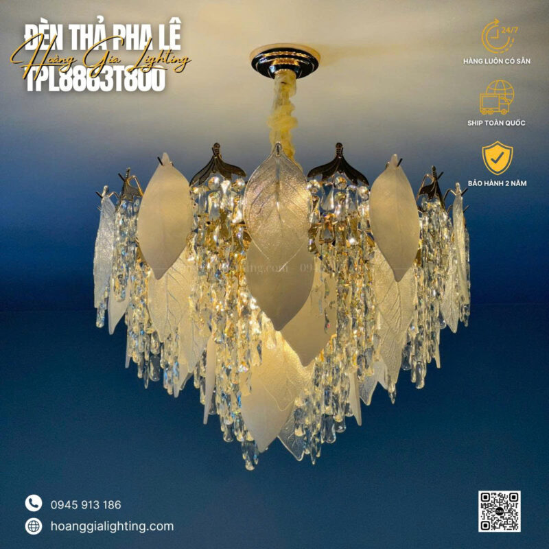 Đèn thả pha lê TPL8863T800