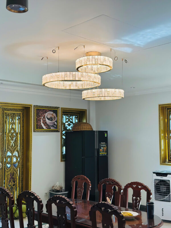 Đèn thả pha lê THD876T3