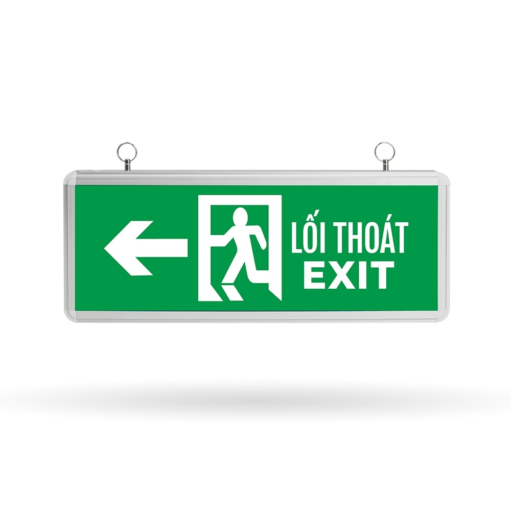 Đèn Exit hộp 1 mặt chỉ hướng trái 3W Đèn Exit hộp 1 mặt chỉ hướng trái 3W