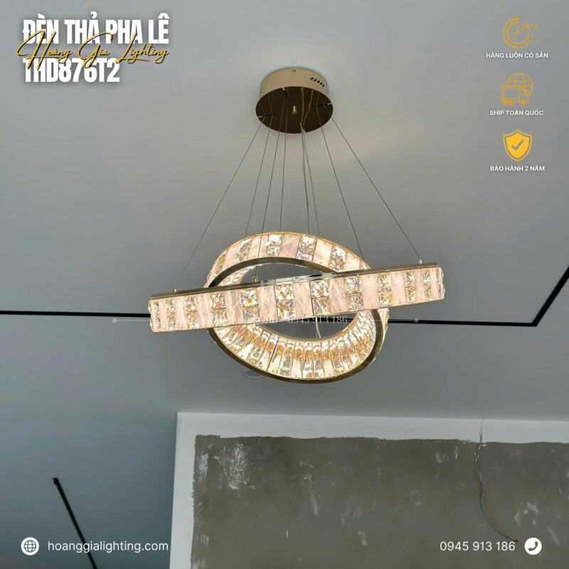 Đèn thả pha lê THD876T2