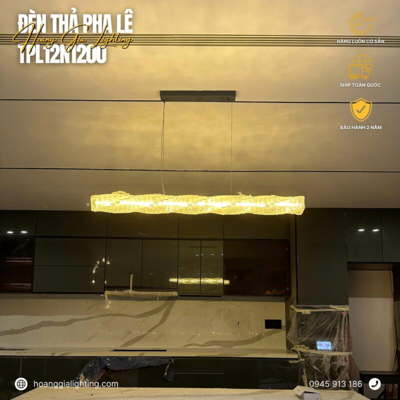 đèn trang trí nội thất của mọi nhà Đèn thả pha lê TPL12N1200