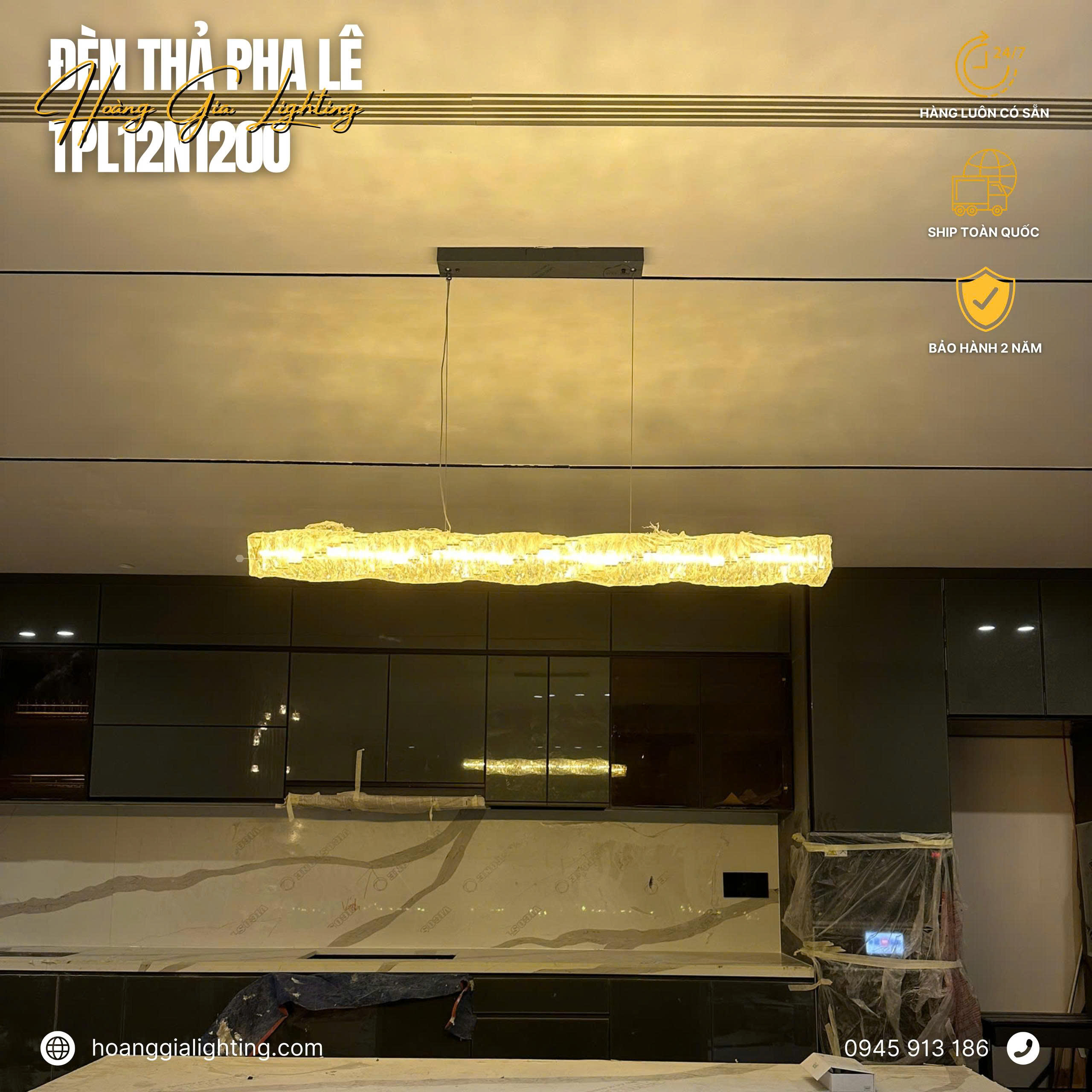 Đèn thả pha lê TPL12N1200 Đèn thả pha lê TPL12N1200