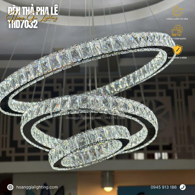 Đèn thả pha lê THD7032T357