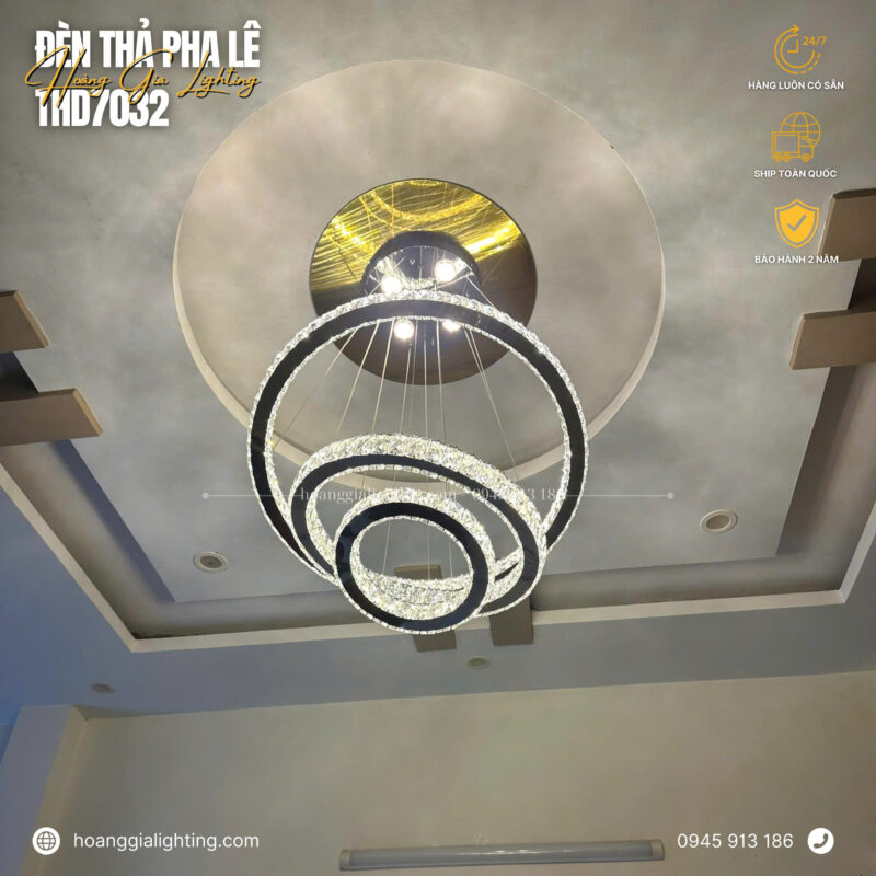 Đèn thả pha lê THD7032T357