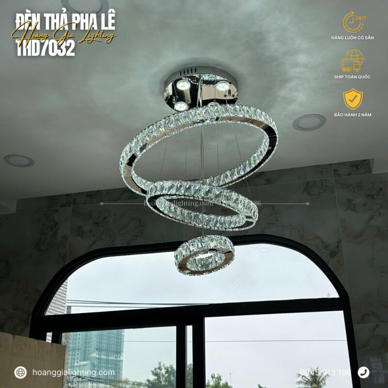 Đèn thả pha lê THD7032T246