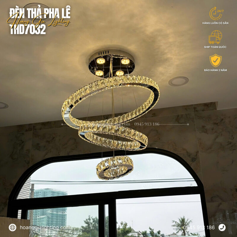 Đèn thả pha lê THD7032T246