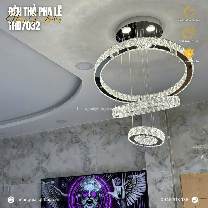 Đèn thả pha lê THD7032T246
