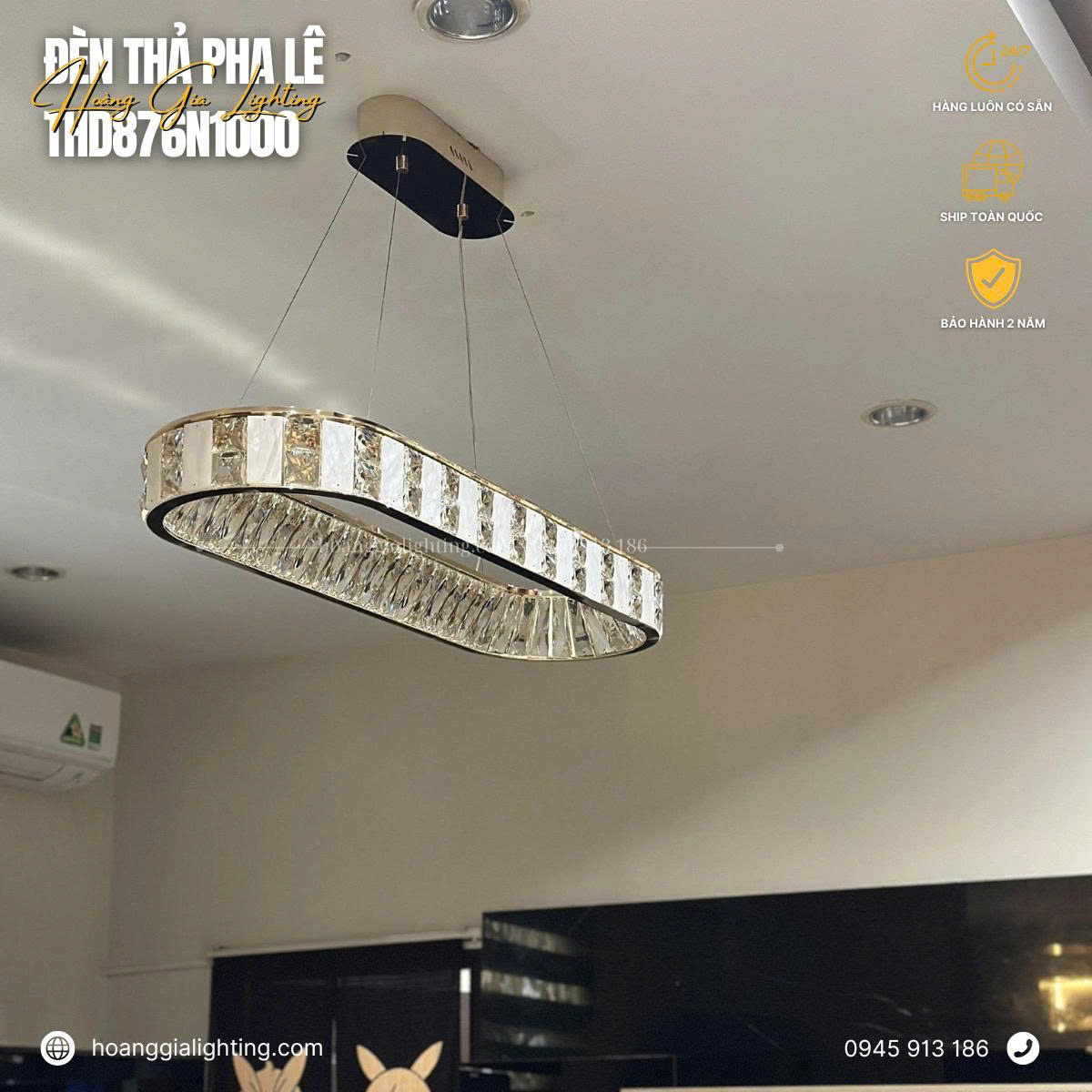 Đèn thả pha lê THD876N1000 Đèn thả pha lê THD876N1000
