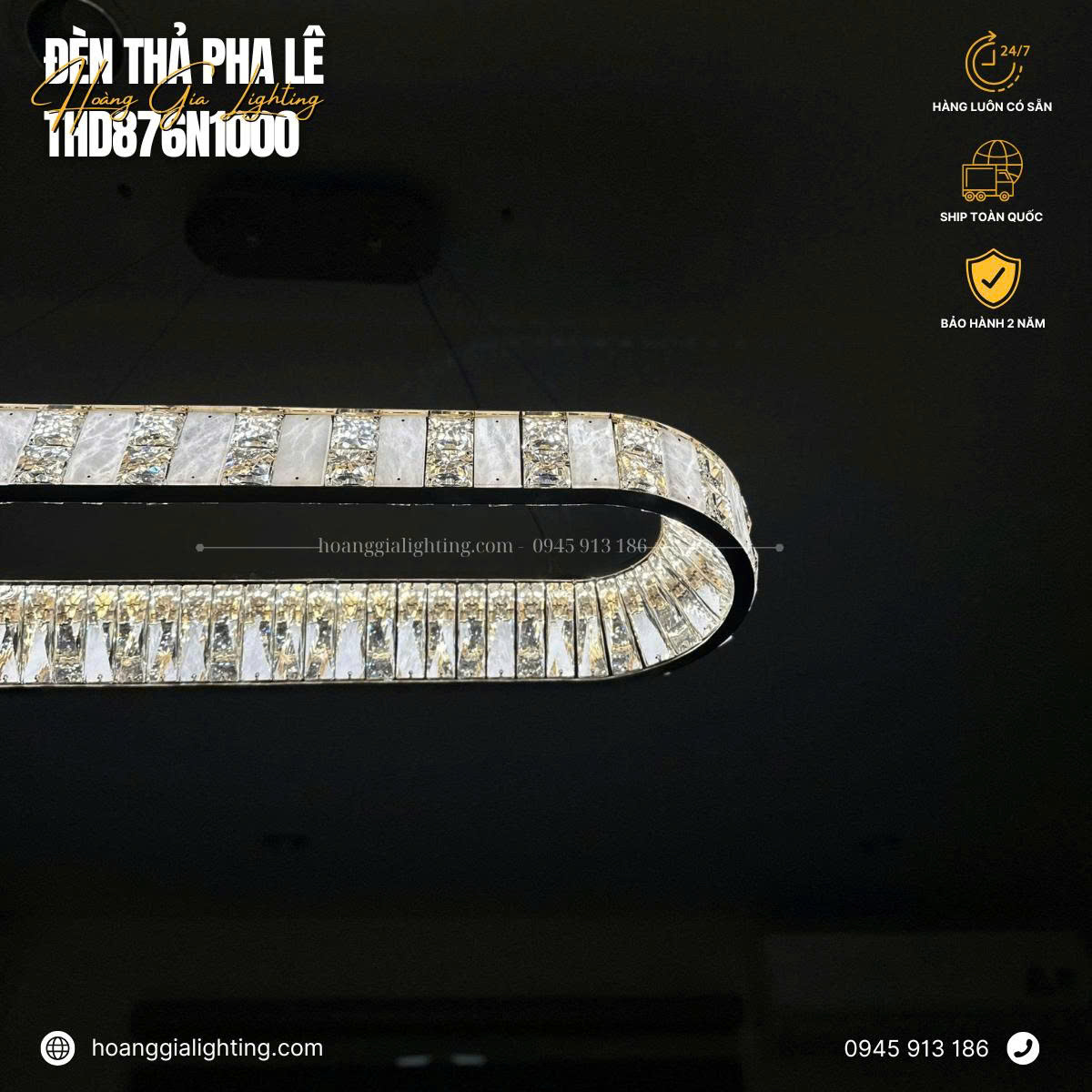 Đèn thả pha lê THD876N1000 Đèn thả pha lê THD876N1000