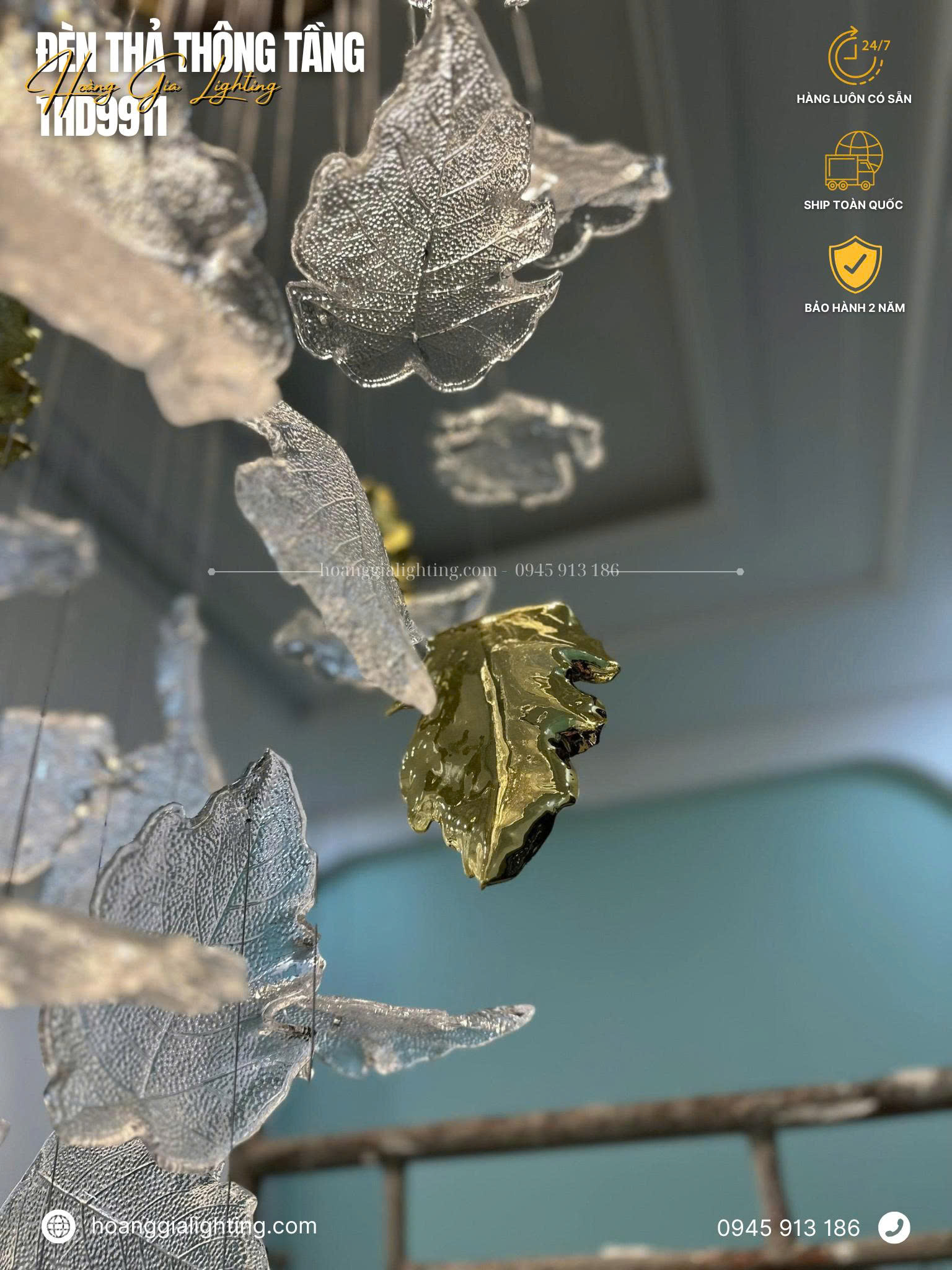 Đèn thả thông tầng THD9911 Đèn thả thông tầng THD9911