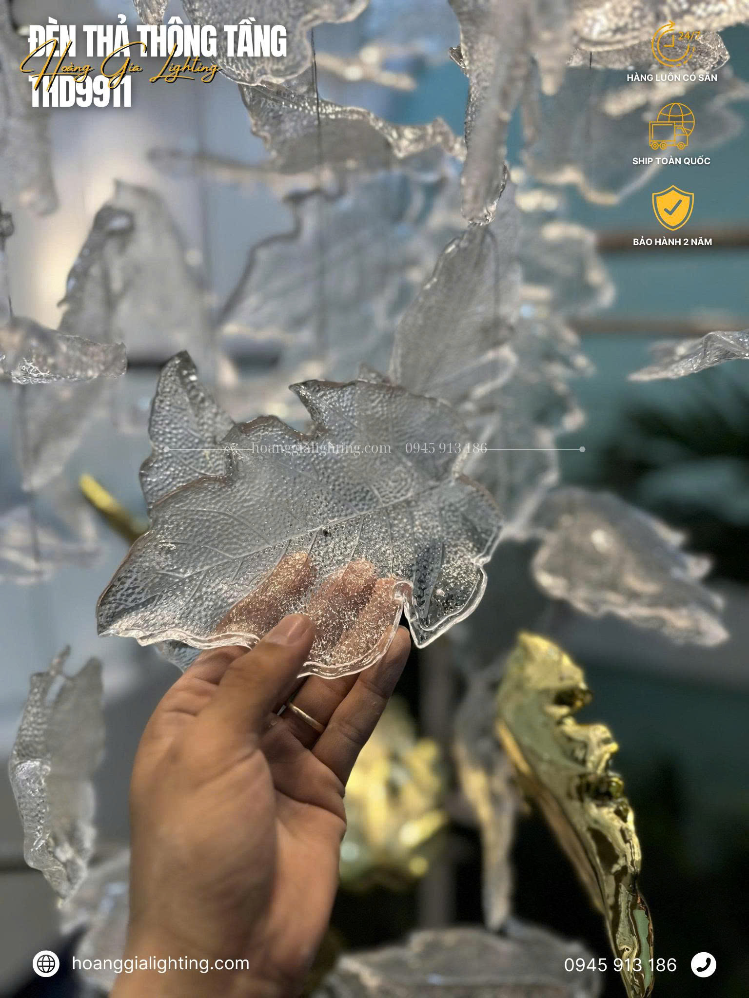 Đèn thả thông tầng THD9911 Đèn thả thông tầng THD9911