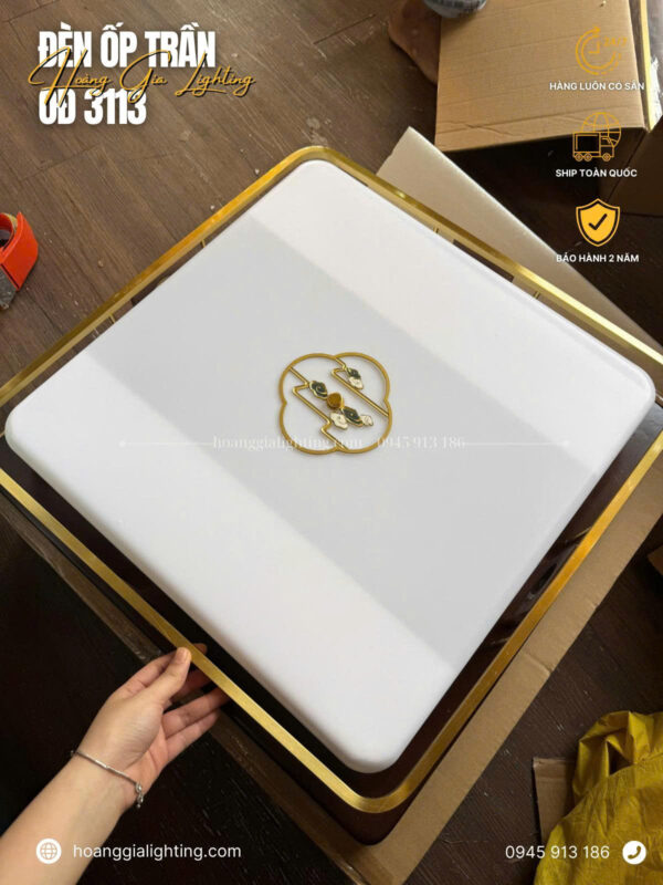 Đèn ốp trần gỗ OĐ 3113