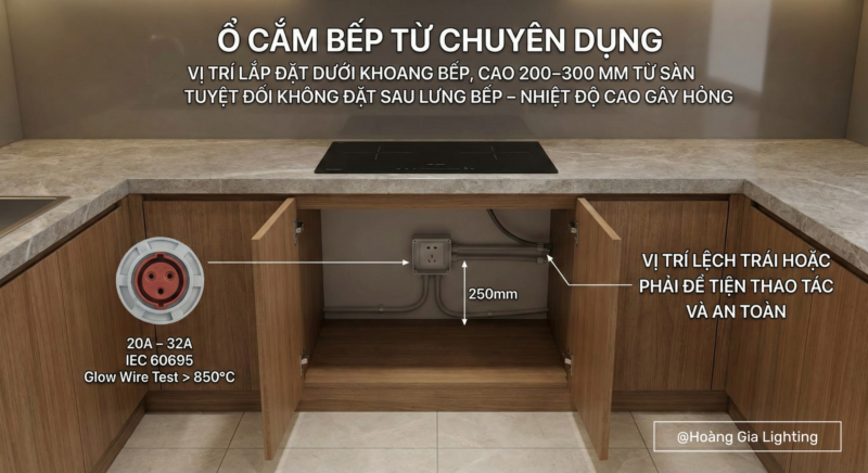 ổ cắm phòng bếp