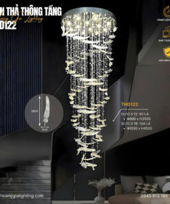 Đèn thả thông tầng THD122T1000