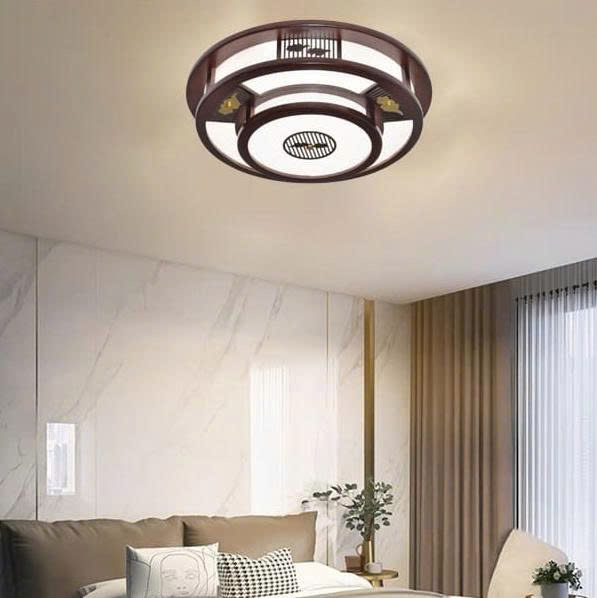 đèn trang trí nội thất của mọi nhà Đèn ốp trần gỗ OTG 30