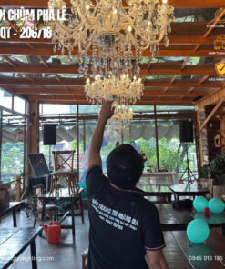 Đèn chùm nến pha lê CNQT-206/18