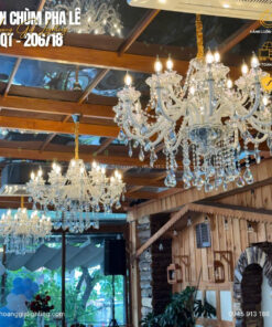 Đèn chùm nến pha lê CNQT-206/18