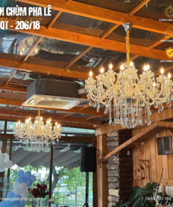 Đèn chùm nến pha lê CNQT-206/18