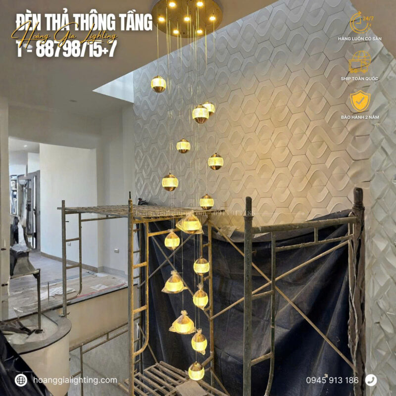 Đèn thả thông tầng T-88798/15+7