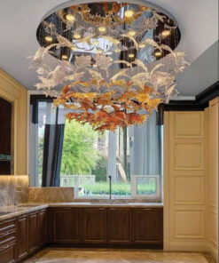 Đèn mâm hình lá phong OTPL125