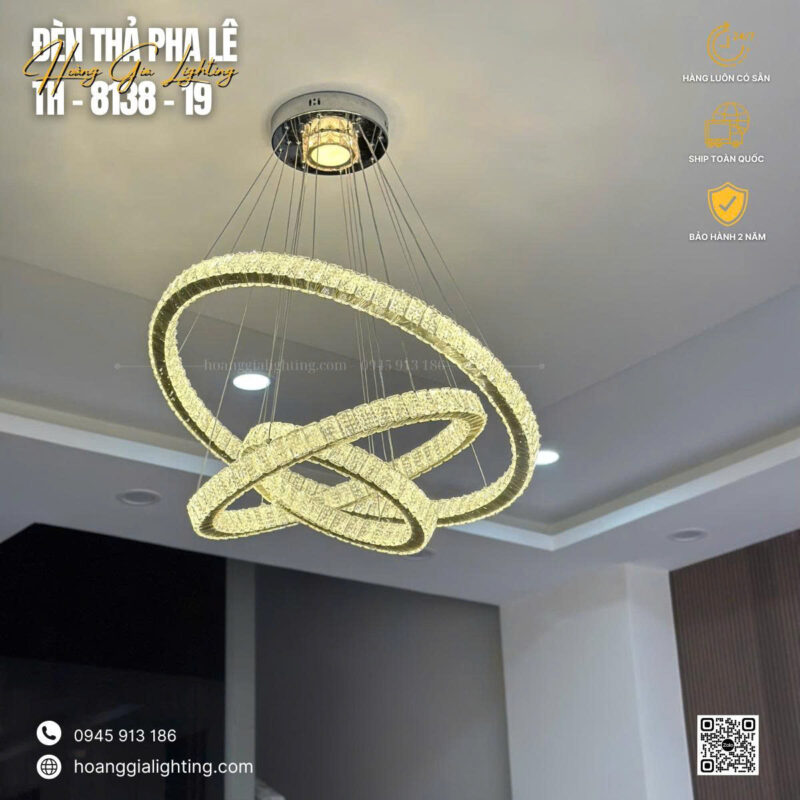 đèn trang trí nội thất của mọi nhà Đèn thả pha lê TH-813B-19