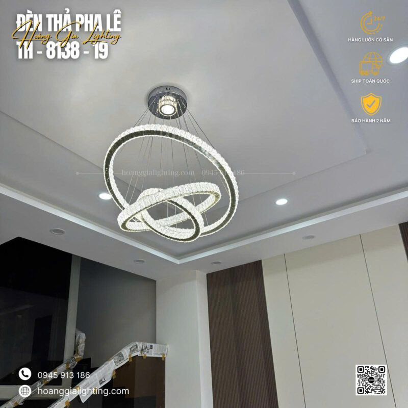đèn trang trí nội thất của mọi nhà Đèn thả pha lê TH-813B-19