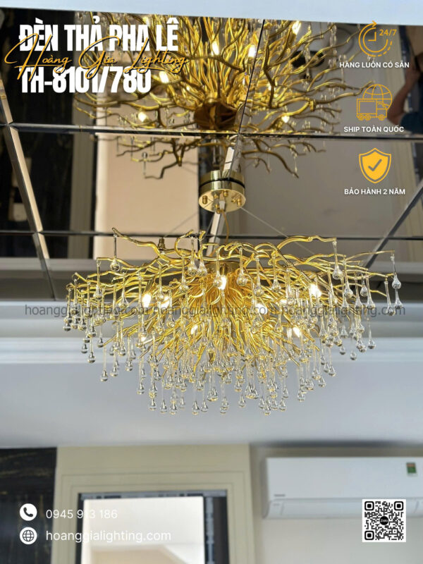 Đèn thả pha lê TH-8101/780