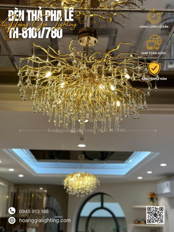 đèn trang trí nội thất của mọi nhà Đèn thả pha lê TH-8101/780