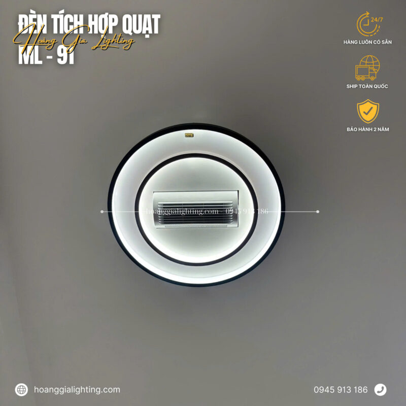 Quạt trần đèn không cánh ML-91