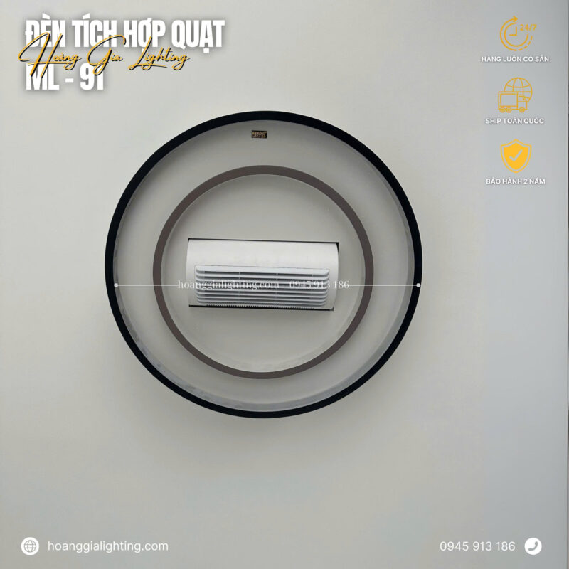 Quạt trần đèn không cánh ML-91