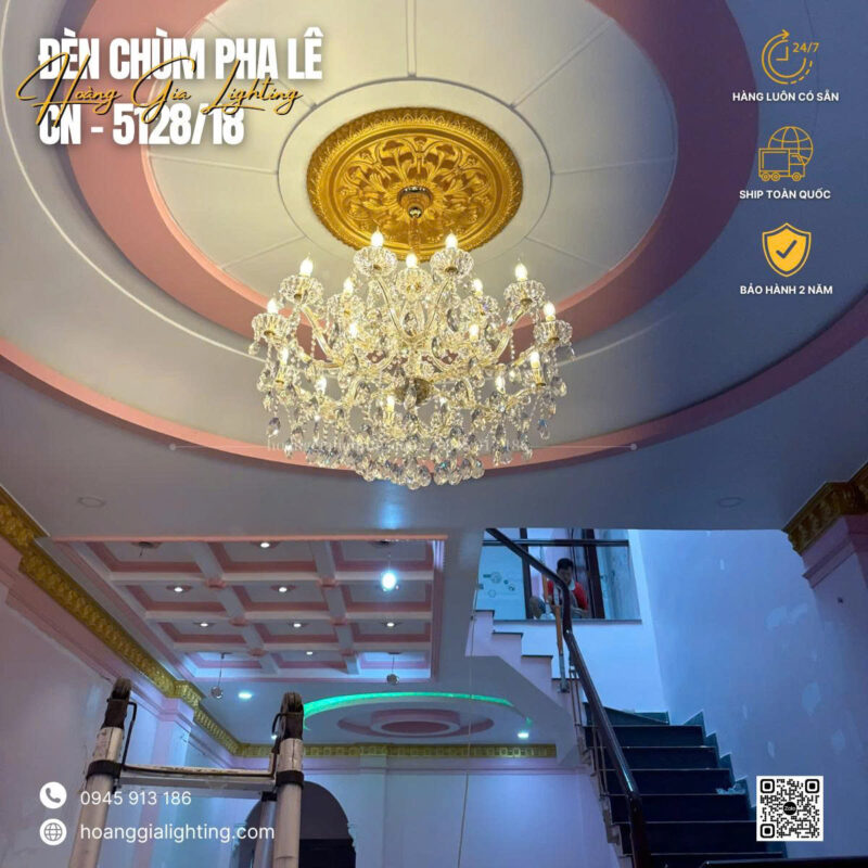 Đèn chùm pha lê CN-5128/15