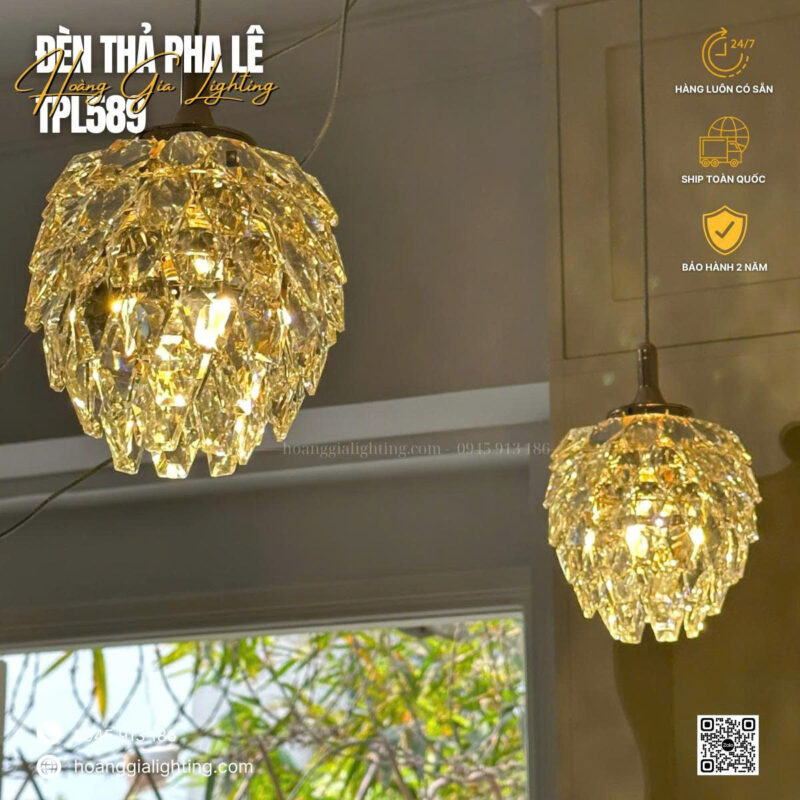 Đèn thả pha lê TPL589
