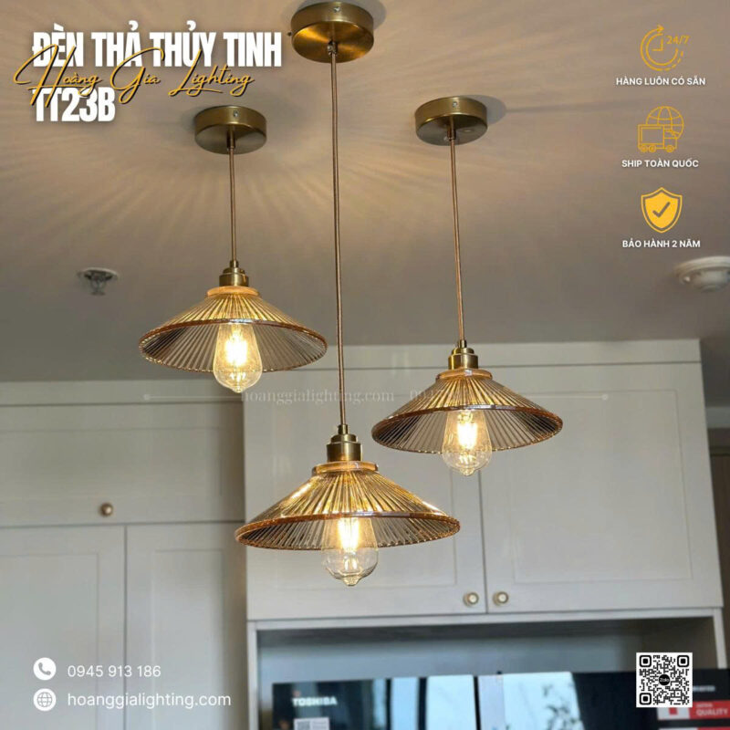 Đèn thả thủy tinh TT23B