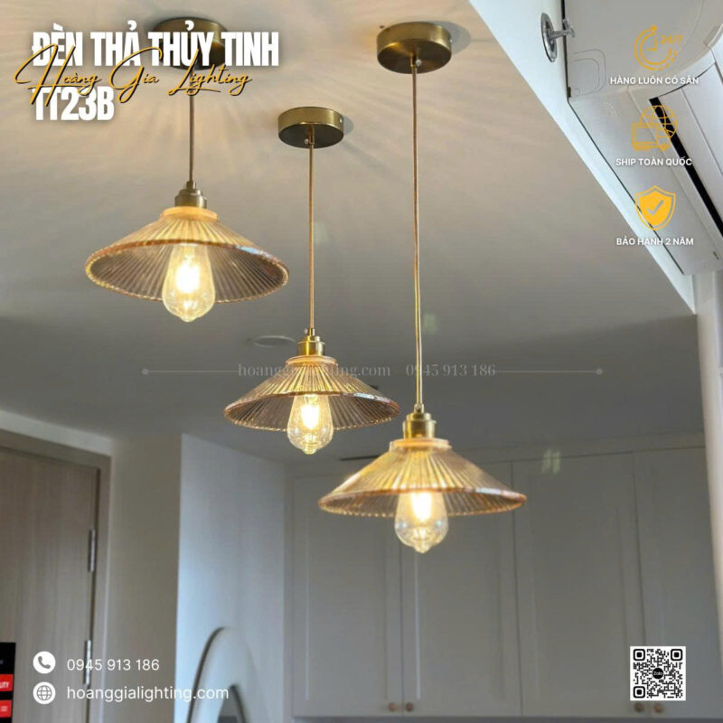 Đèn thả thủy tinh TT23B