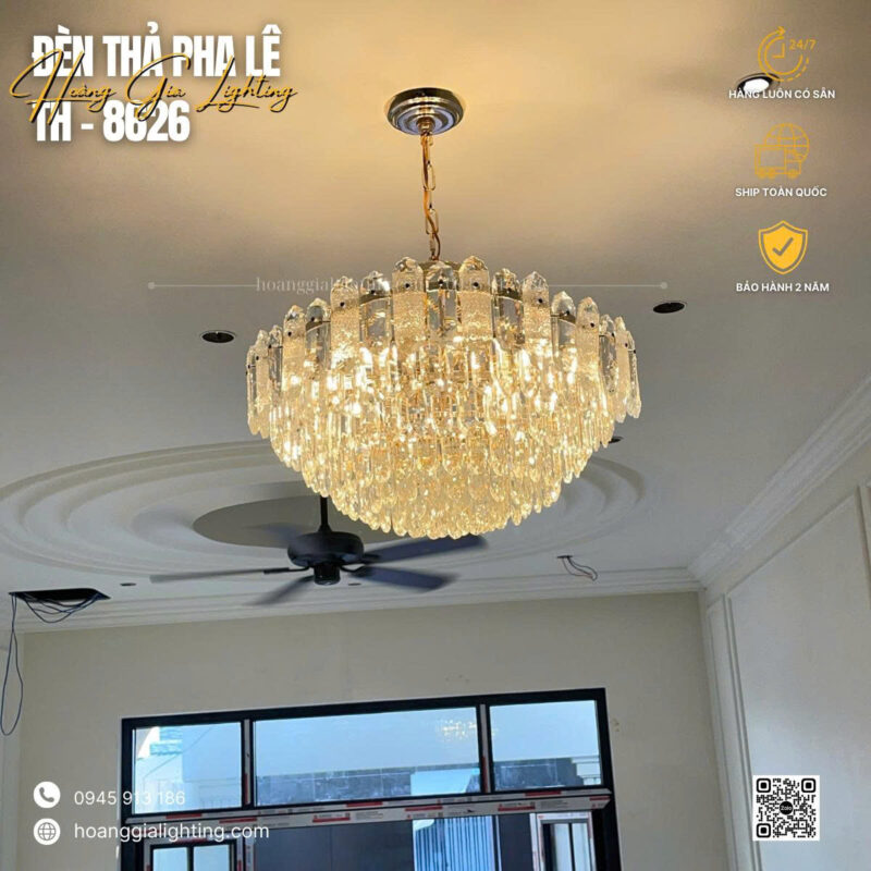 đèn trang trí nội thất của mọi nhà Đèn thả pha lê TH-8626