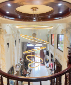 Đèn thả thông tầng THD7051T5 Vàng