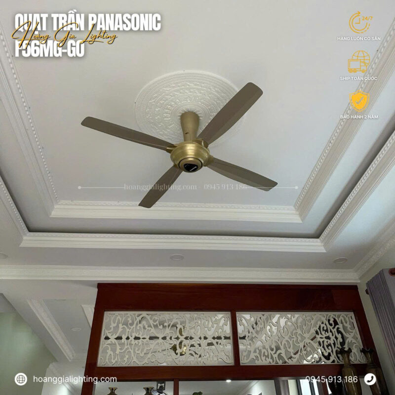 đèn trang trí nội thất của mọi nhà Quạt trần Panasonic F-56MPG-GO