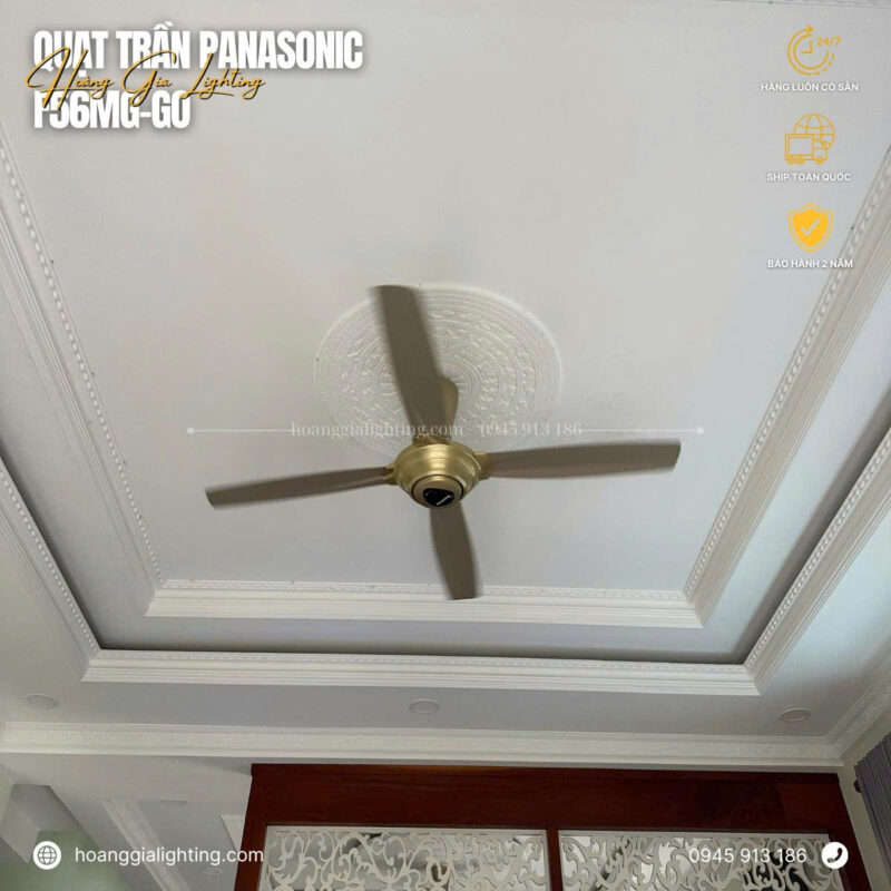 đèn trang trí nội thất của mọi nhà Quạt trần Panasonic F-56MPG-GO