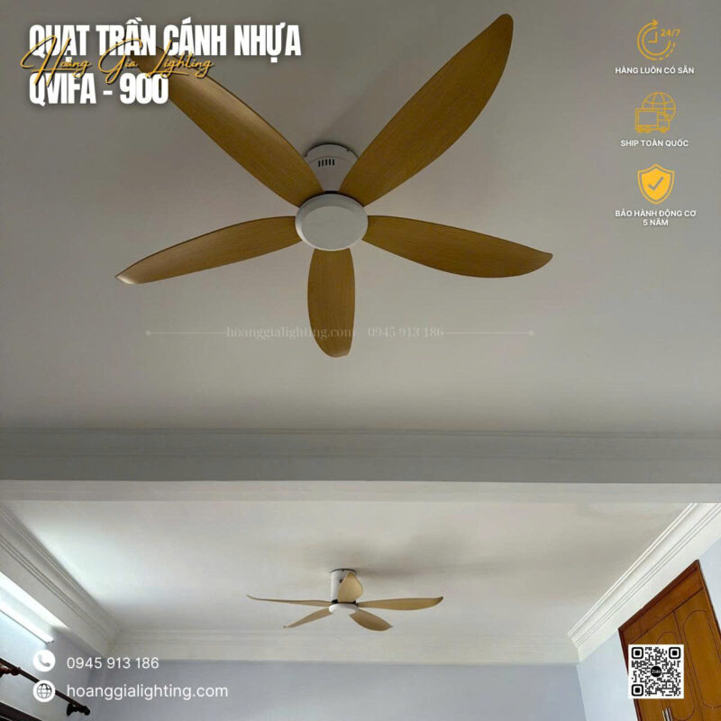Quạt sát trần QViFa-900/Vàng