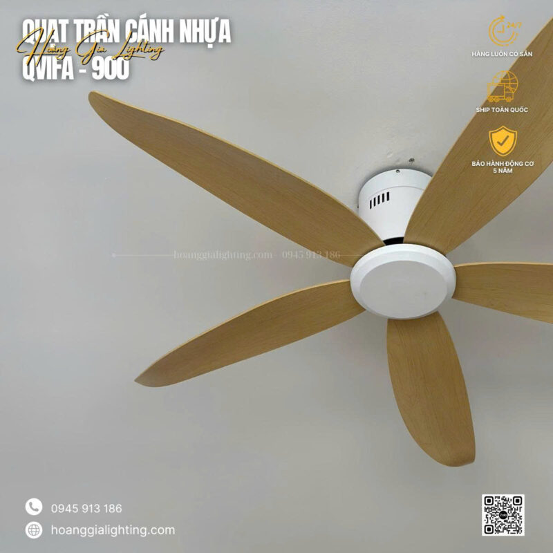 Quạt sát trần QViFa-900/Vàng