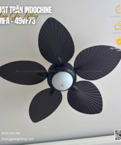 Quạt trần hình lá cọ QViFa-49VF73/Led