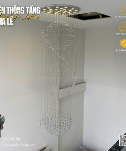 Đèn thả thông tầng pha lê