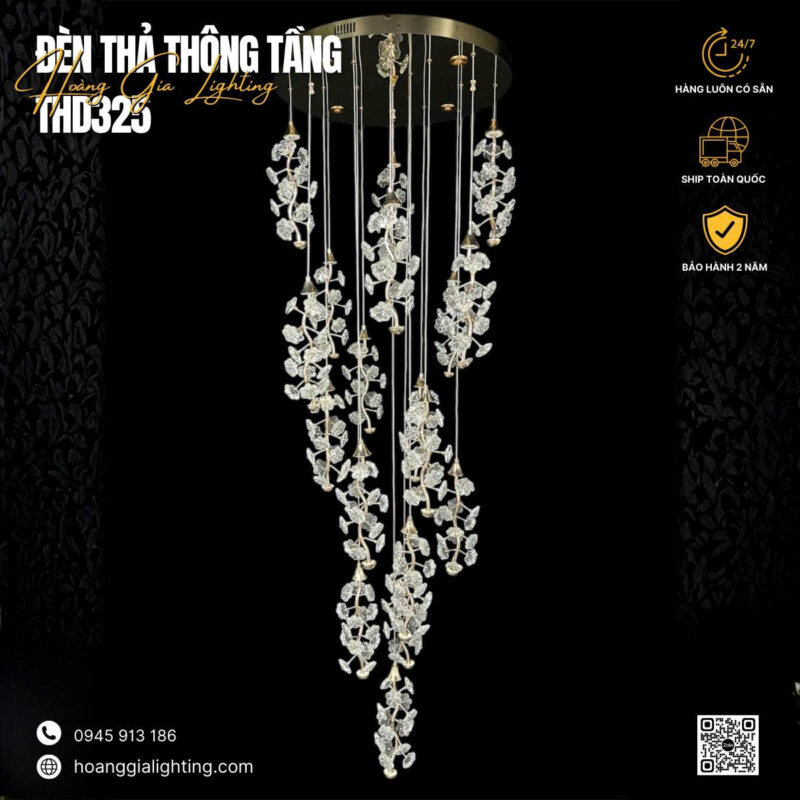 Đèn thả thông tầng THD325