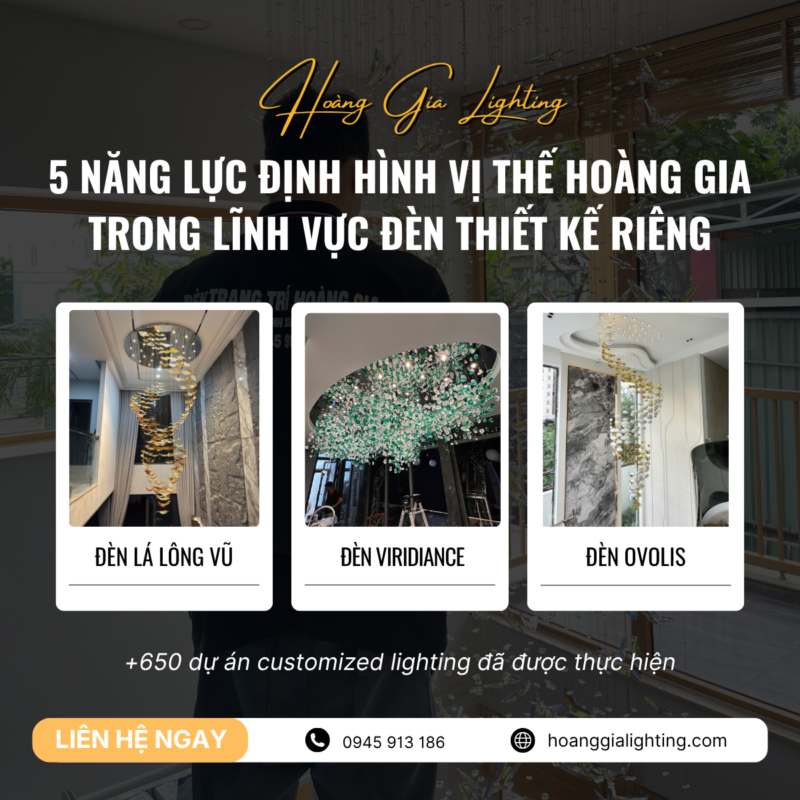 đèn thiết kế riêng Hoàng Gia