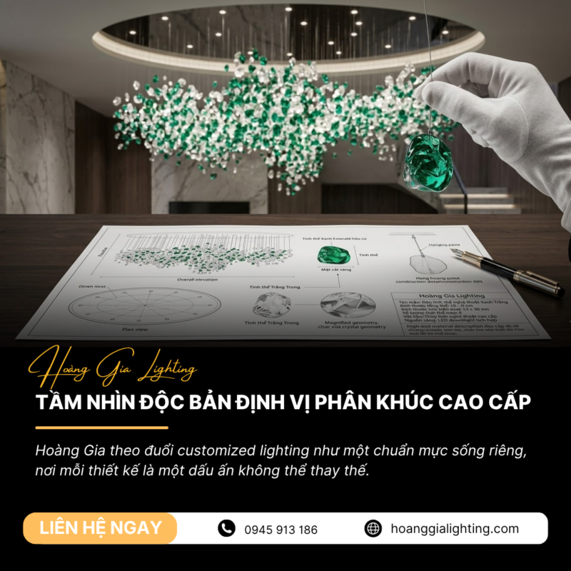 lĩnh vực đèn thiết kế riêng