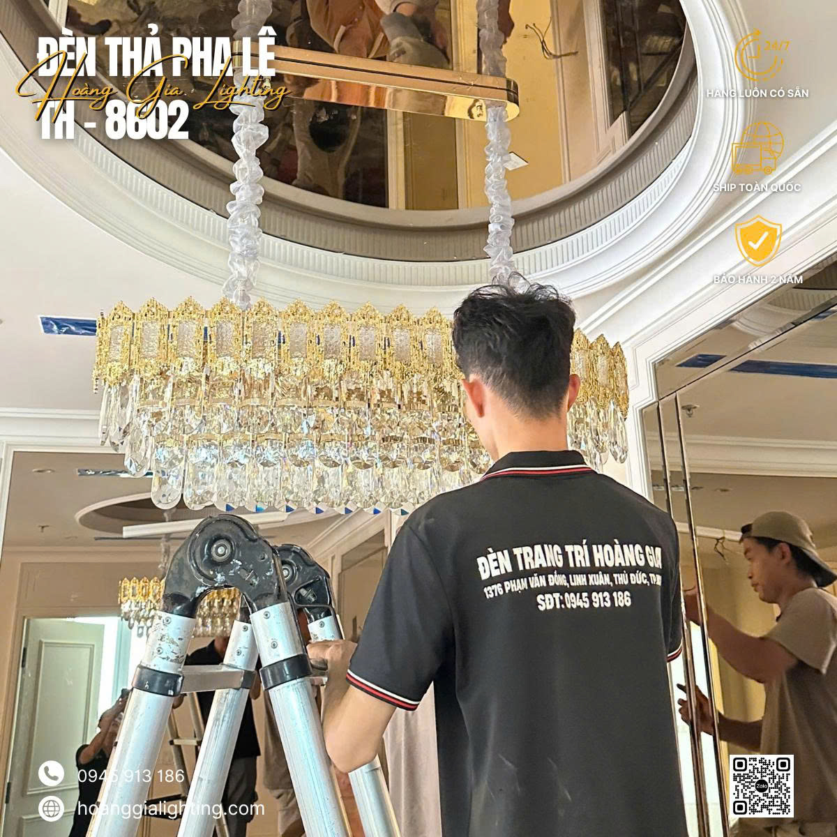 Đèn thả pha lê TH-8602 Đèn thả pha lê TH-8602