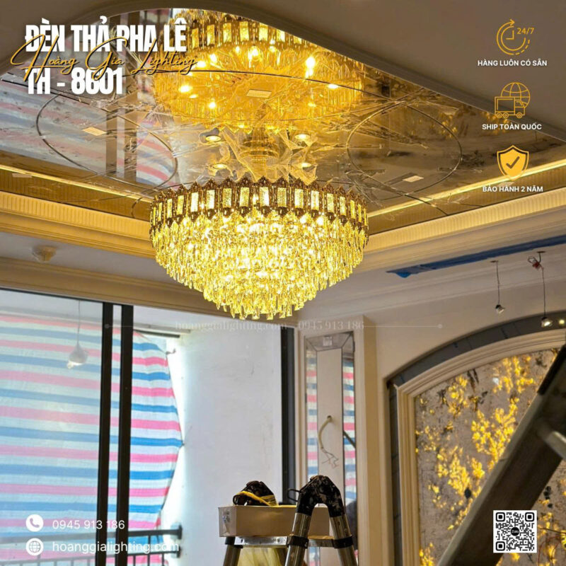 Đèn thả pha lê TH-8601